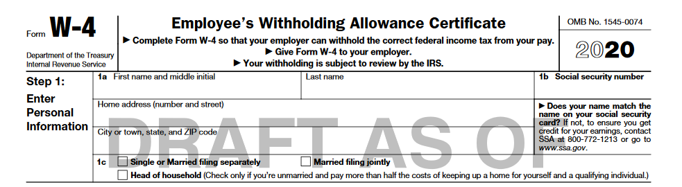 Employees Withholding Allowance Certificate Image