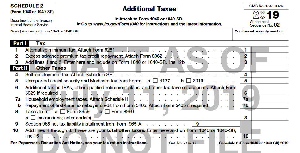 Irs Schedule 2 2022 Basics & Beyond Tax Blast-August 2019 - Basics & Beyond