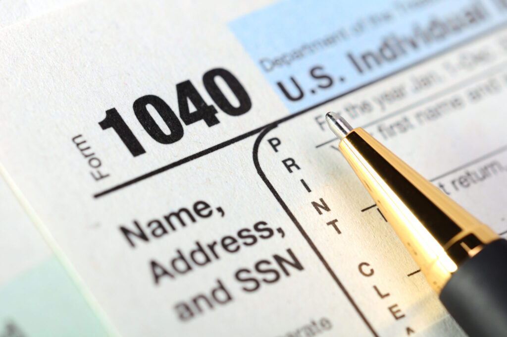 Tax Return form 1040