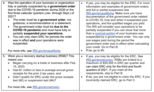 ERC Eligibility Questions 2