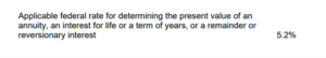AFR rate Annuity August 2024