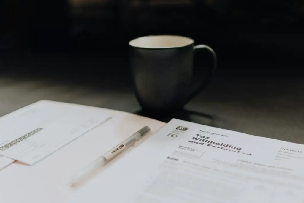 coffee at the desk