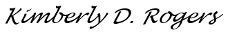 Kimberly Rogers signature